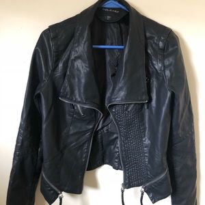 $45 | Black leather biker jacket 😎